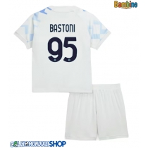 Maglie da calcio Inter Milan Alessandro Bastoni #95 Seconda Maglia Bambino 2025-26 Manica Corta + Pantaloni corti)